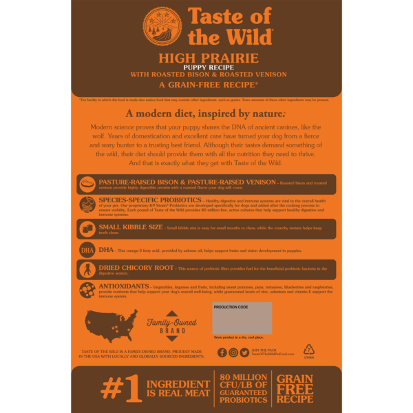 High Prairie Puppy Recipe with Roasted Bison & Roasted Venison - Image 2