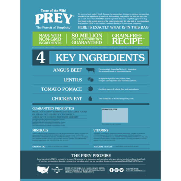 Angus Beef Limited Ingredient Recipe for Dogs 11.34KG - Image 2